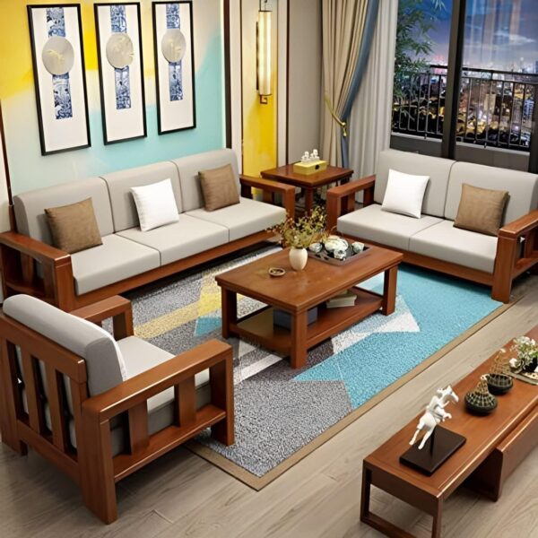 Wooden Designer Sofa Set | Simple Sofa Set Design | Solid Sheesham Wood Sofa Set For Living Room