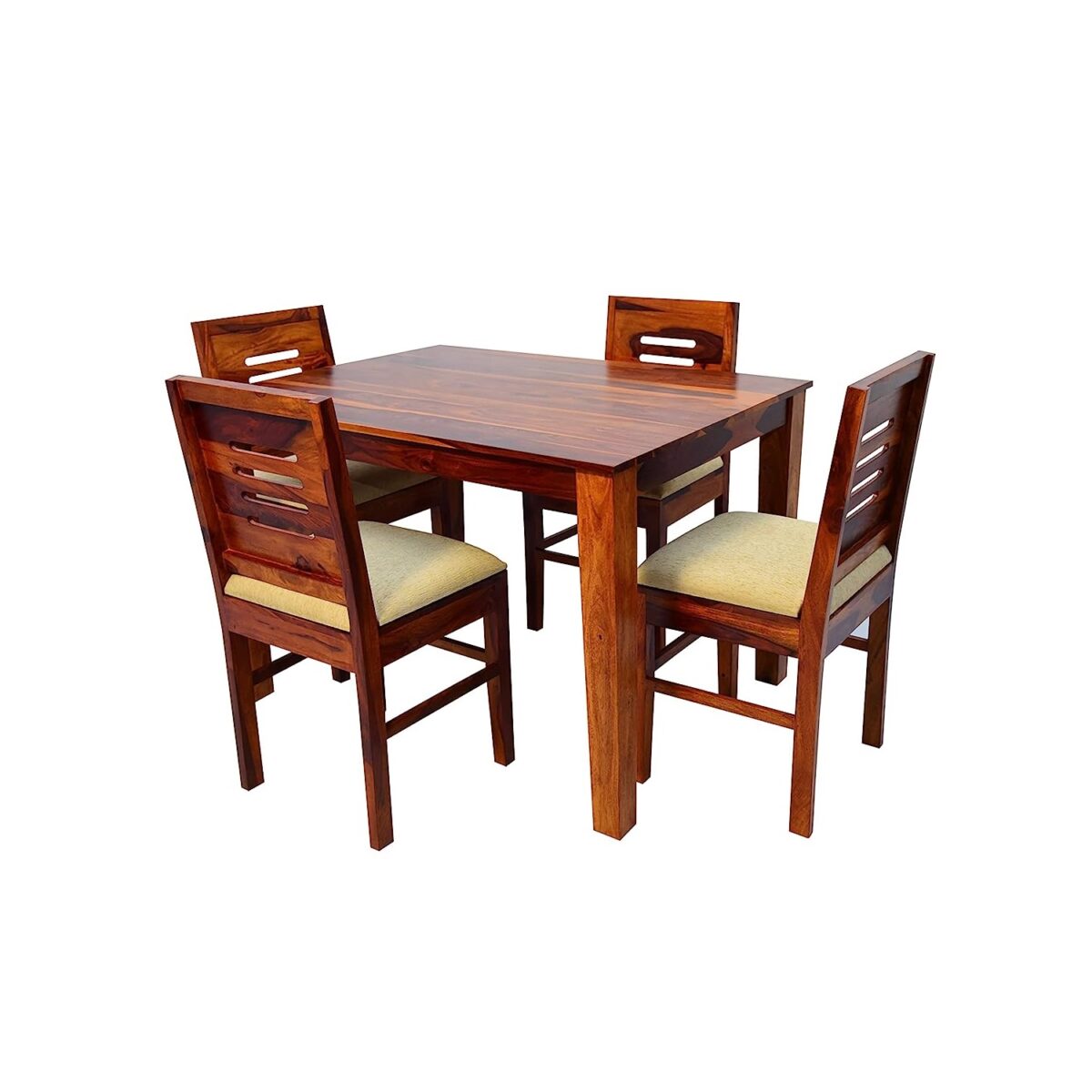 Solid Wood Dining Table Set | Wooden Dining Table and Chair | Sheesham Wood - Image 2