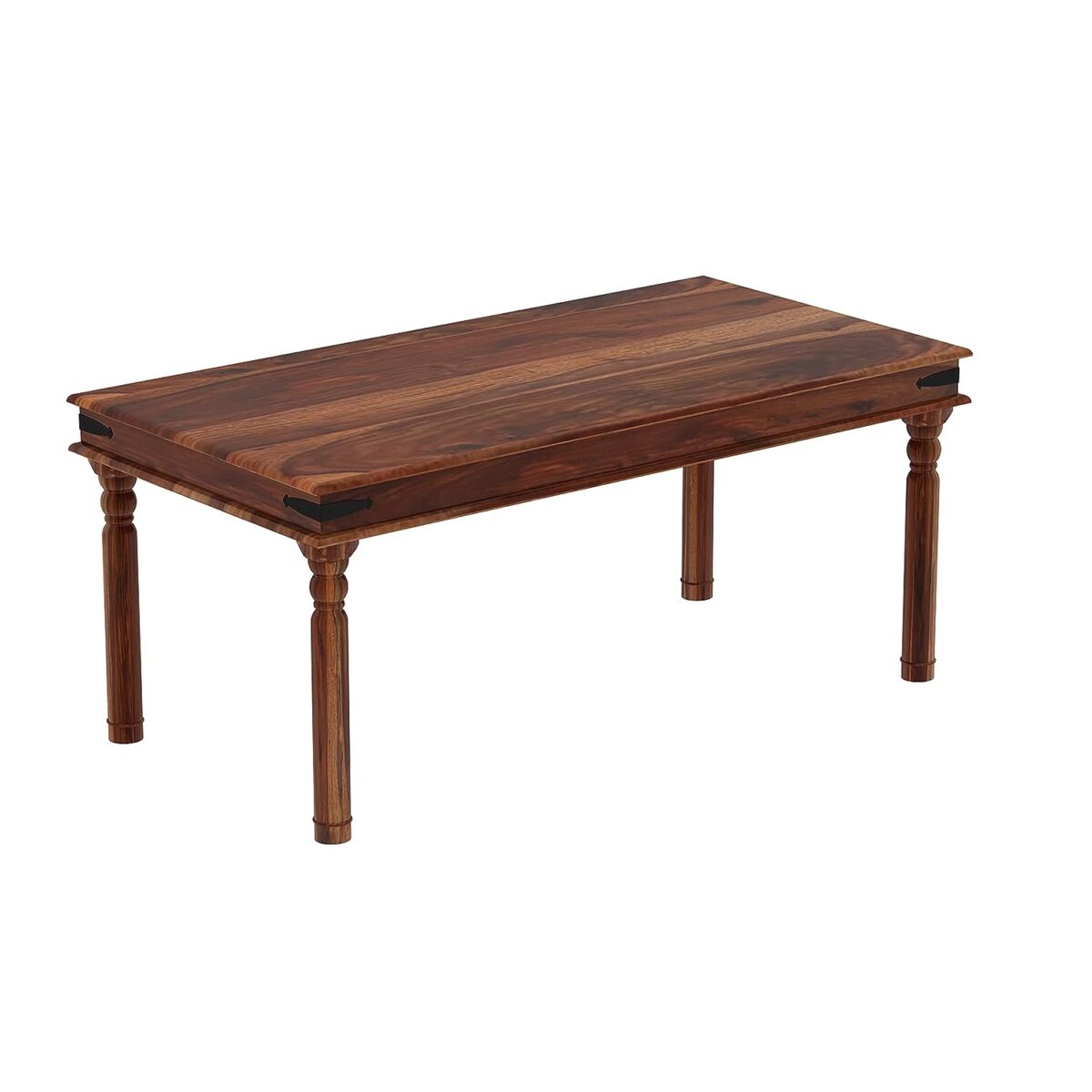 Modern Dining Table Design | Wooden Dining Table with Bench |  Sheesham Wood - Image 2