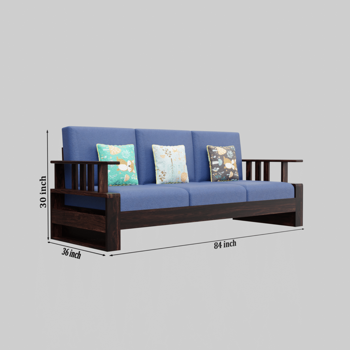 Contemporary Premium Pine Wood Sofa Set | Wooden Sofa Design | Sofa Set For Living Room - Image 7