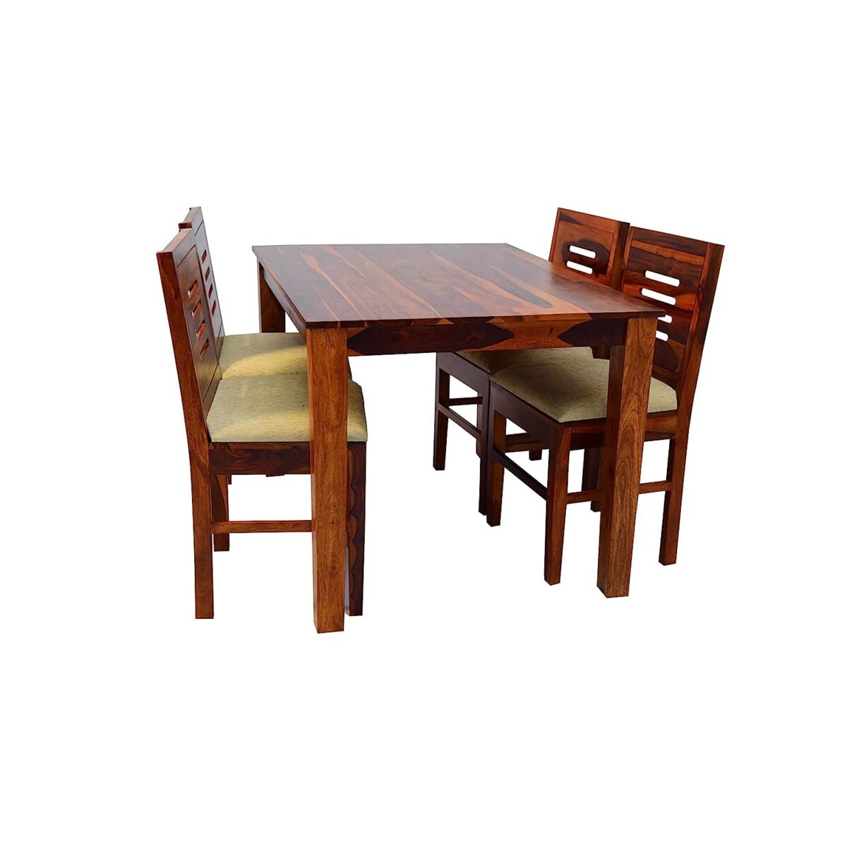 Solid Wood Dining Table Set | Wooden Dining Table and Chair | Sheesham Wood - Image 3