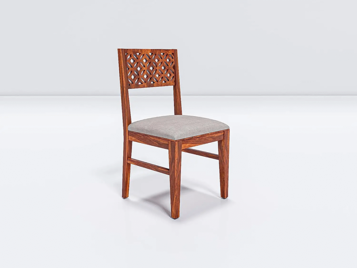 | Modern Dining Table and Chairs Set | CNC Design Chair | Dining Set Design | Sheesham Wood | All Sizes - Image 3