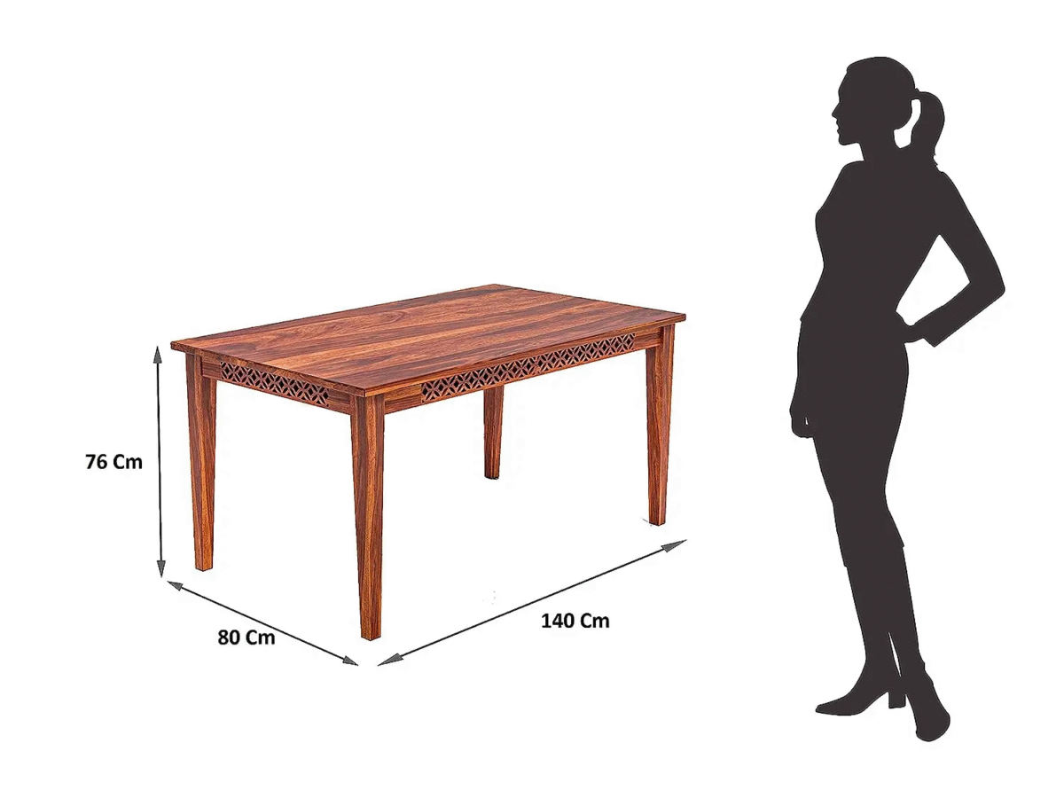| Modern Dining Table and Chairs Set | CNC Design Chair | Dining Set Design | Sheesham Wood | All Sizes - Image 4