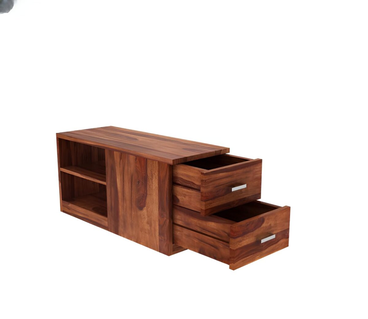 Modern L Shaped Sofa | L Sectional Sofa | Sheesham Wood Sofa With Storage - Image 4
