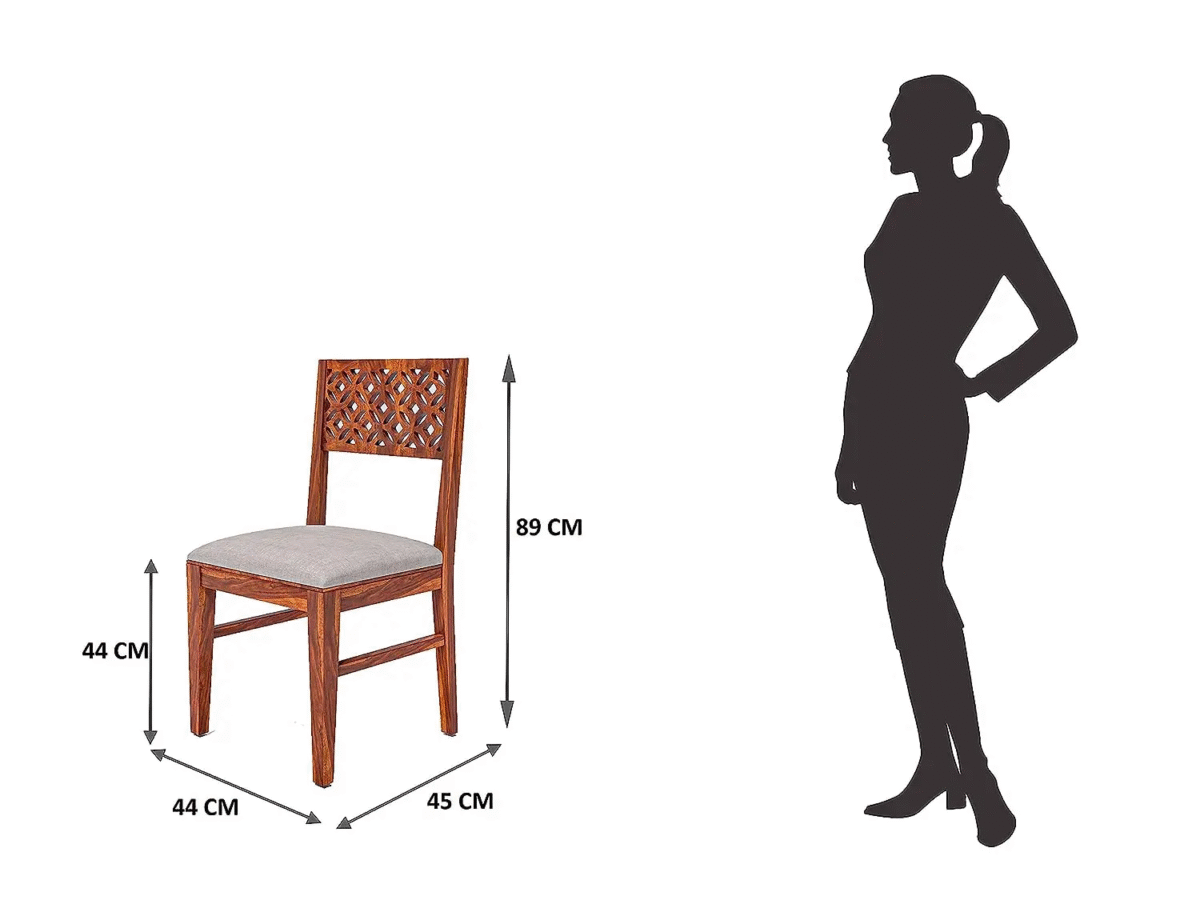 | Modern Dining Table and Chairs Set | CNC Design Chair | Dining Set Design | Sheesham Wood | All Sizes - Image 5