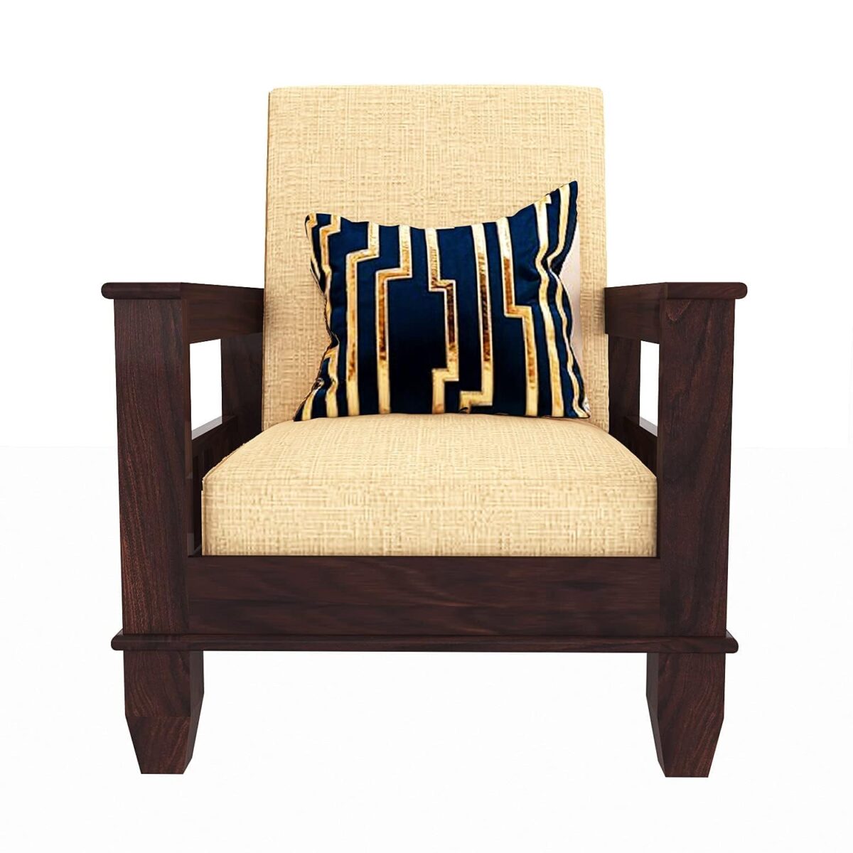 Regular Sofa Set | Simple Sofa Set Design | Sheesham Wood Sofa Set For Living Room - Image 2