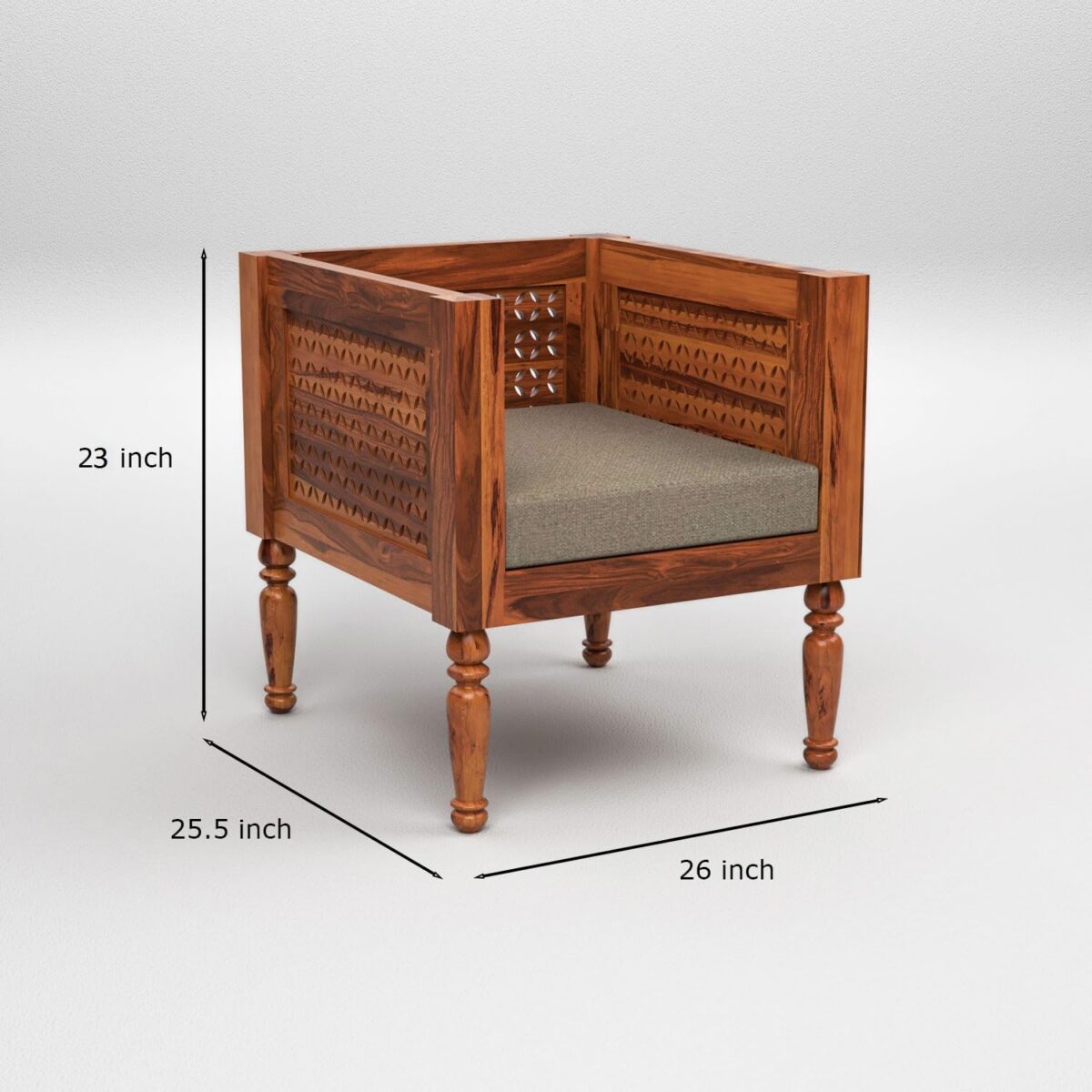 Wooden Sofa Set Design Indian Style | Solid Sheesham wood | Traditional Style Sofa With CNC Design - Image 7