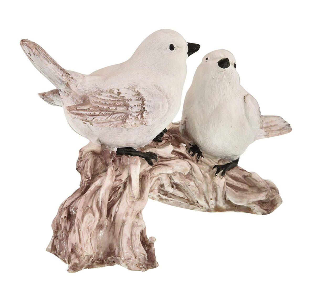 Handicrafted Polyresin Cute Love Birds Sitting On Branch of Tree Figurine Showpiece - Image 4