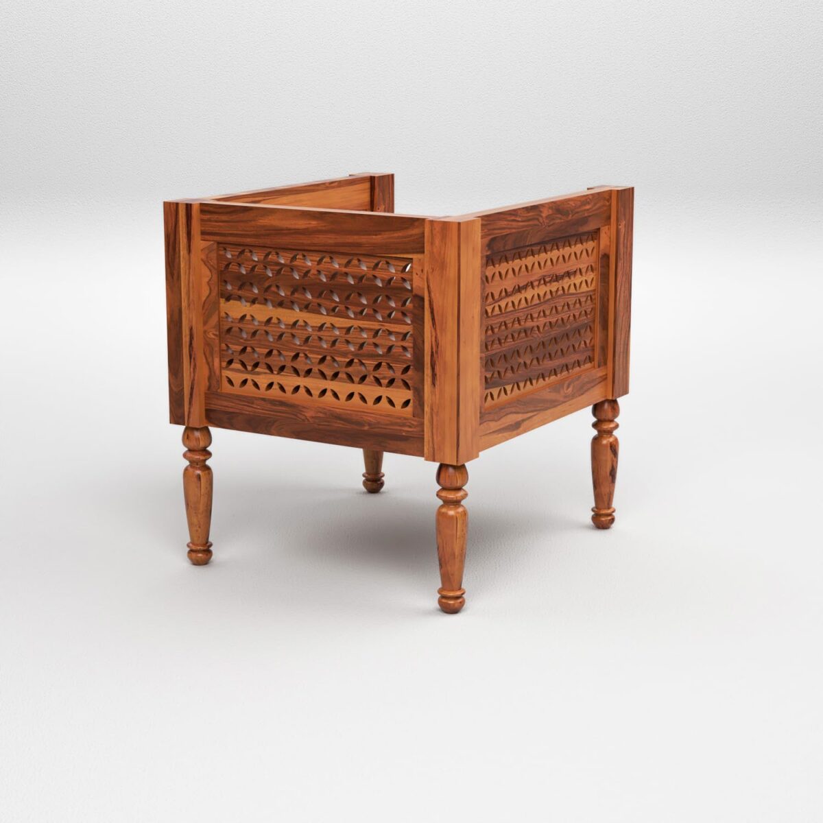 Wooden Sofa Set Design Indian Style | Solid Sheesham wood | Traditional Style Sofa With CNC Design - Image 6