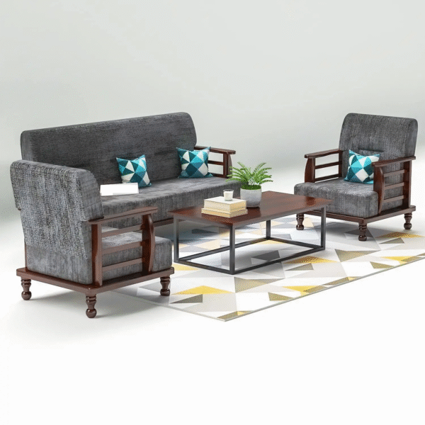 Wooden Sofa Set Design Indian Style | Solid Sheesham wood | 5 Seater Fancy Design  Sofa Set
