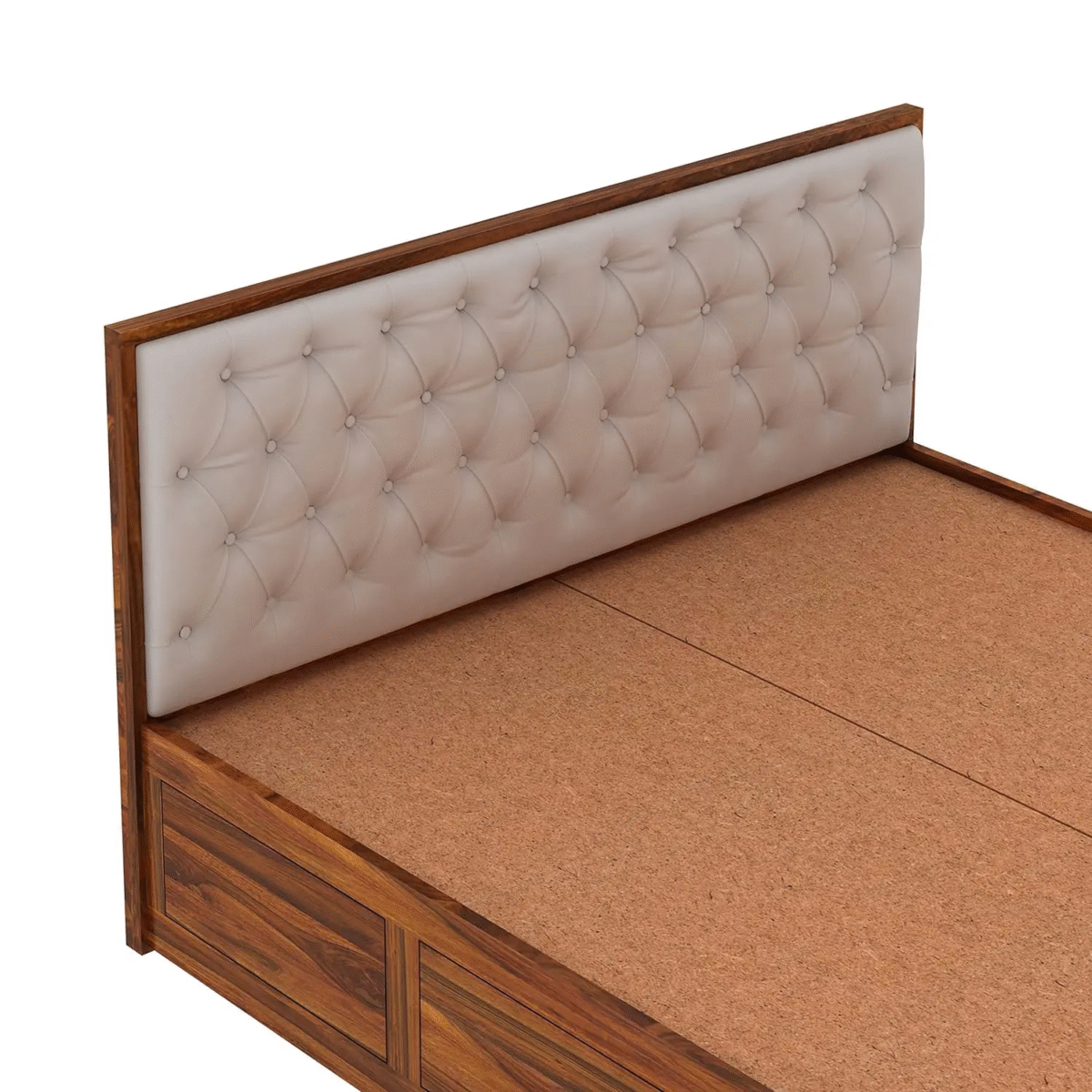 Sheesham Wood Bed | Palang Design  | Wooden Storage Bed in Sheesham |  King/Queen Size - Image 5