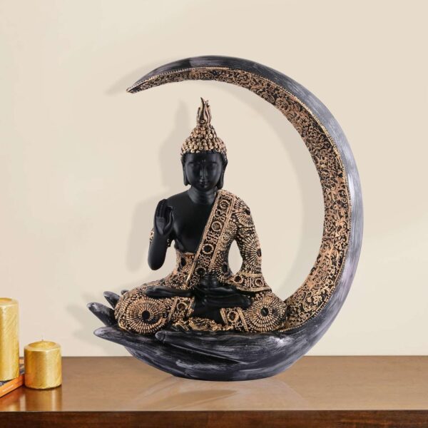 Buddha Statue Decorative showpiece Items | Religious Idol Figurine Sculpture Spiritual Gift Decoration | Gautam Buddha Statue