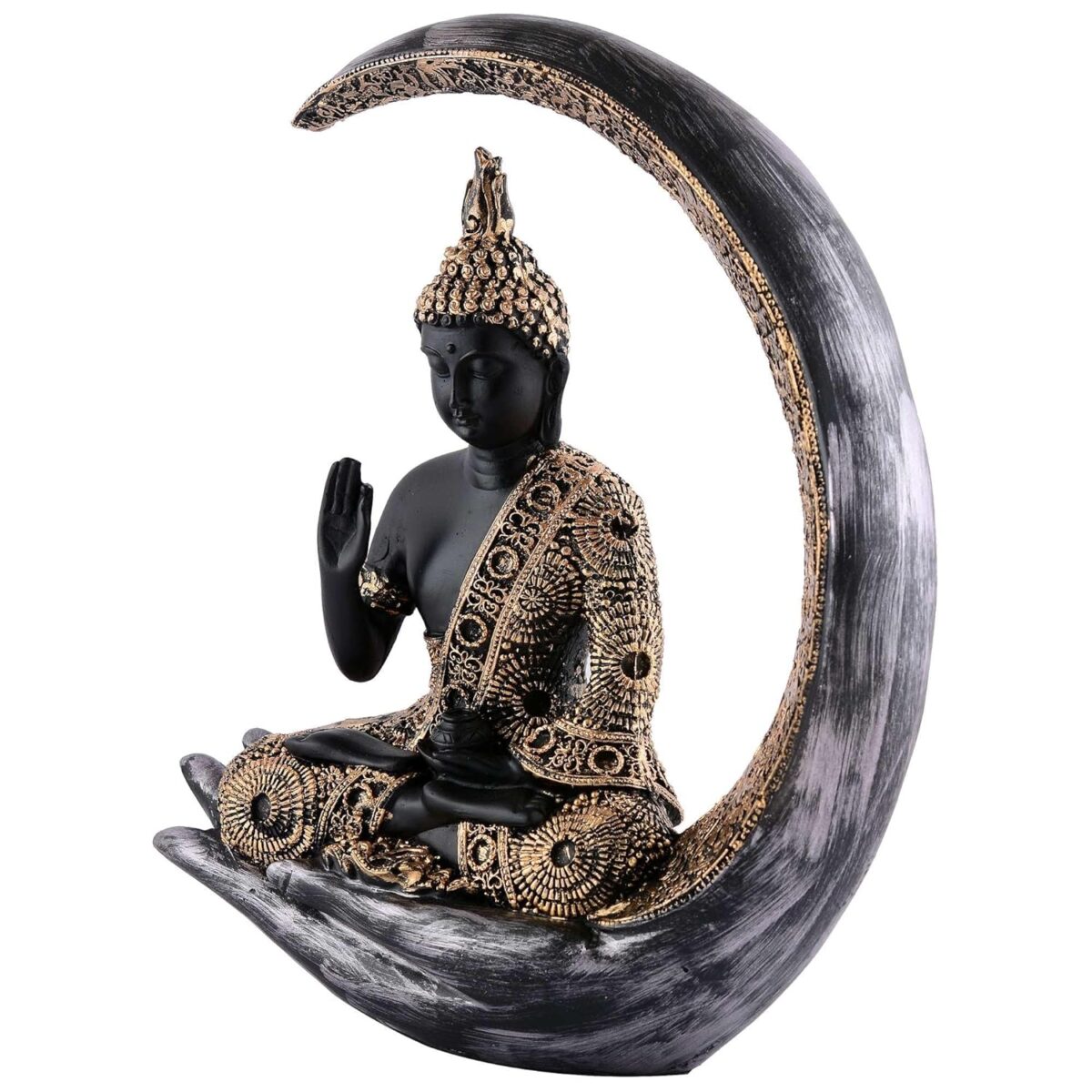 Buddha Statue Decorative showpiece Items | Religious Idol Figurine Sculpture Spiritual Gift Decoration | Gautam Buddha Statue - Image 4