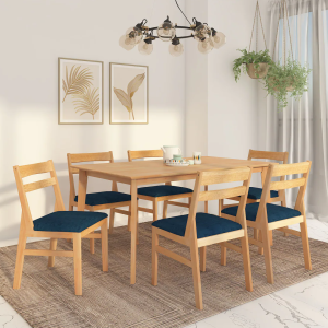 Premium Pine Wood Table Set | Stylish Modern Dining Set | Dining Table With Chair | All Sizes