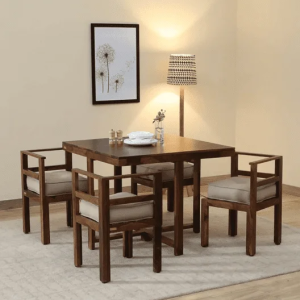 Modern Dining Table 4 Seater and Chairs Set | Dining Set Design | Sheesham Wood | All Sizes.