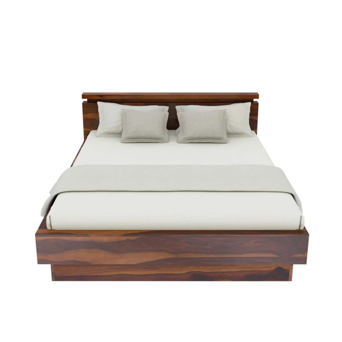 Sahi Bed With Storage | Wooden Storage Bed in Sheesham Wood |  King/Queen Size | Wooden Headboard - Image 3